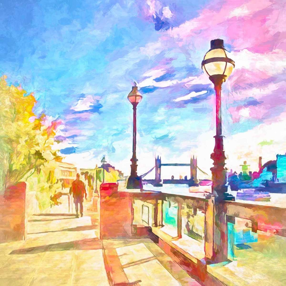 Riverside Walk - art print