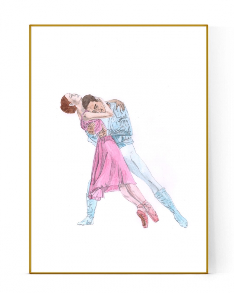 Romeo & Juliet Watercolour Painting