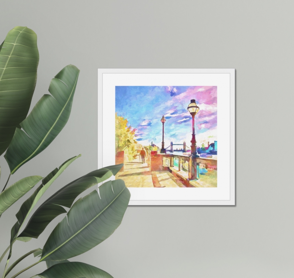 Riverside Walk - art print