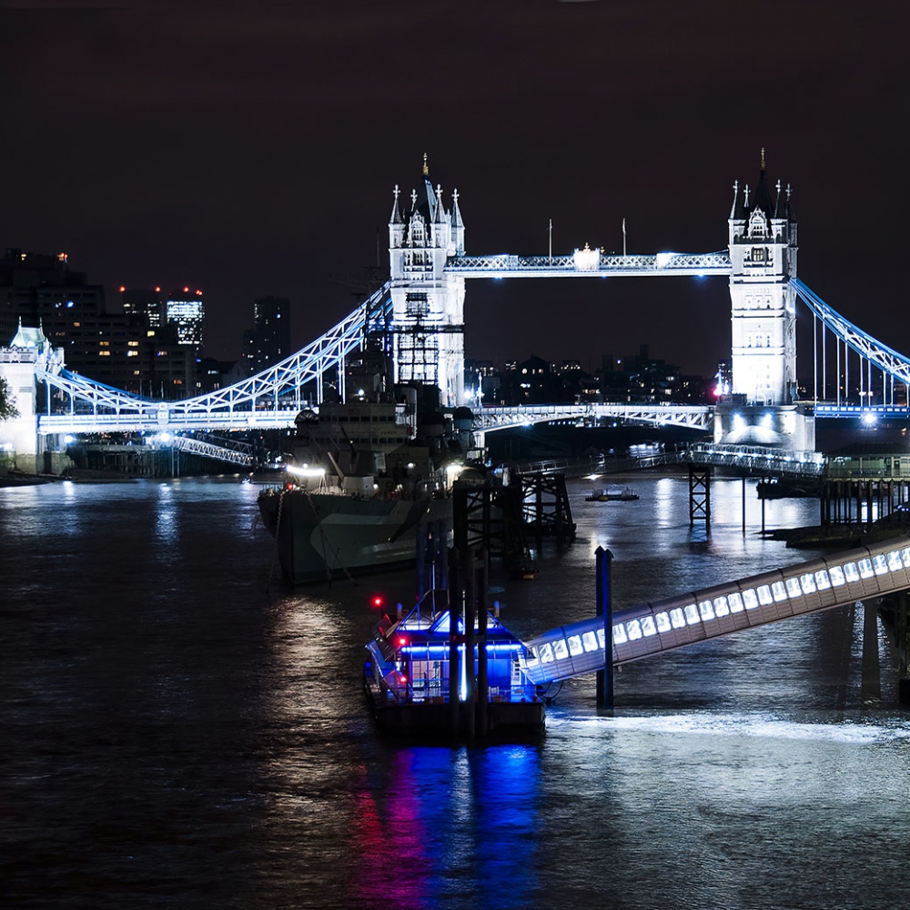 Tower Bridge illuminated