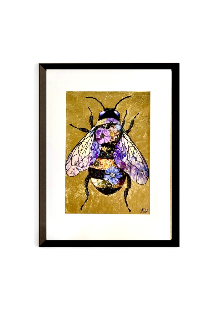 \"Bee on Gold\"