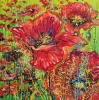 Poppies on Lime