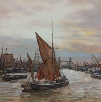 COMMERCIAL SHIPPING IN THE POOL OF LONDON, c.1900