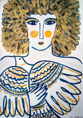 Girl with dove