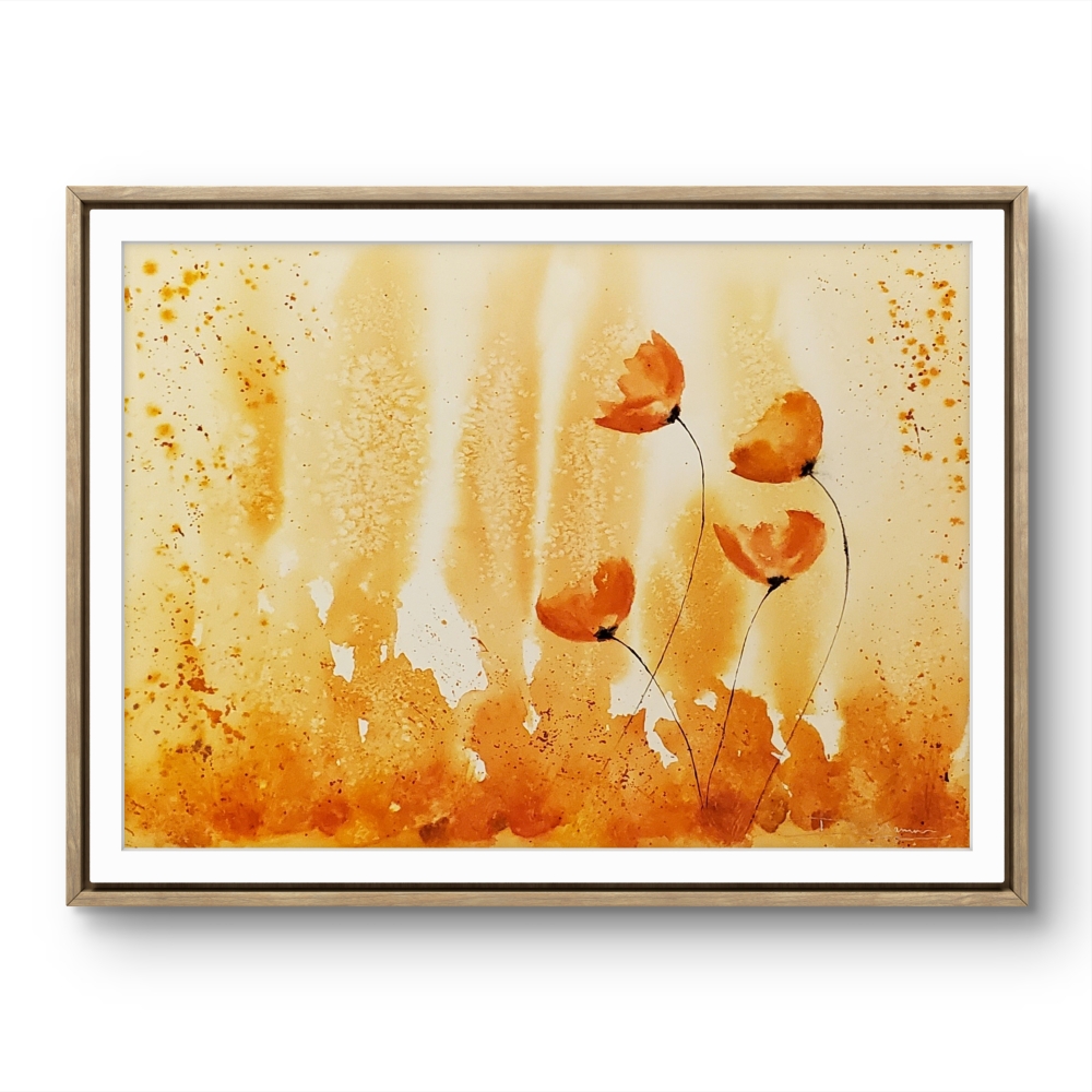 Poppies in the Mist - Amber