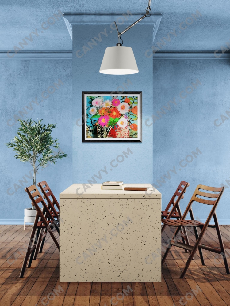 Flowers and Leafy Bouquet