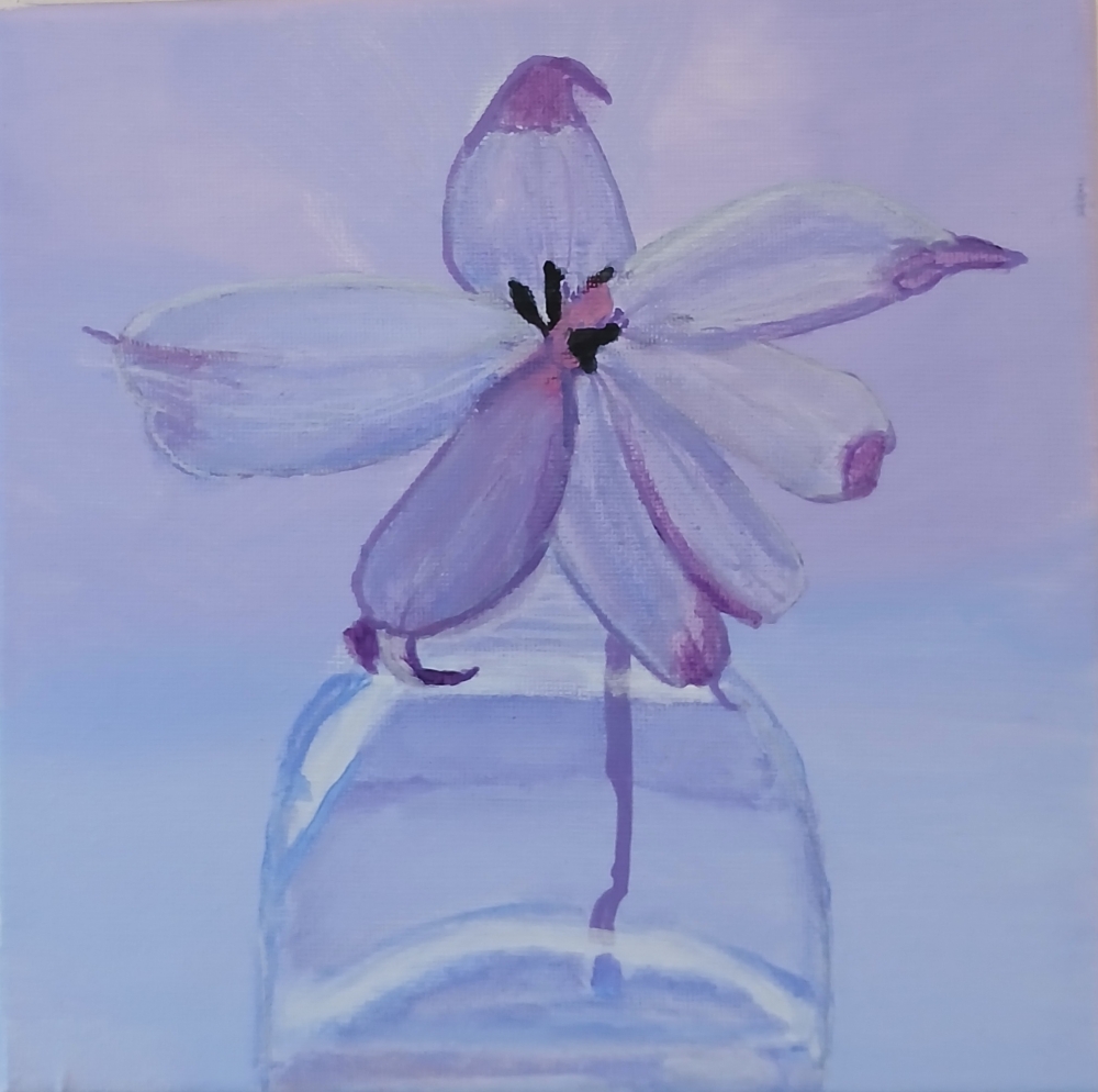 Lilac flower in a vase