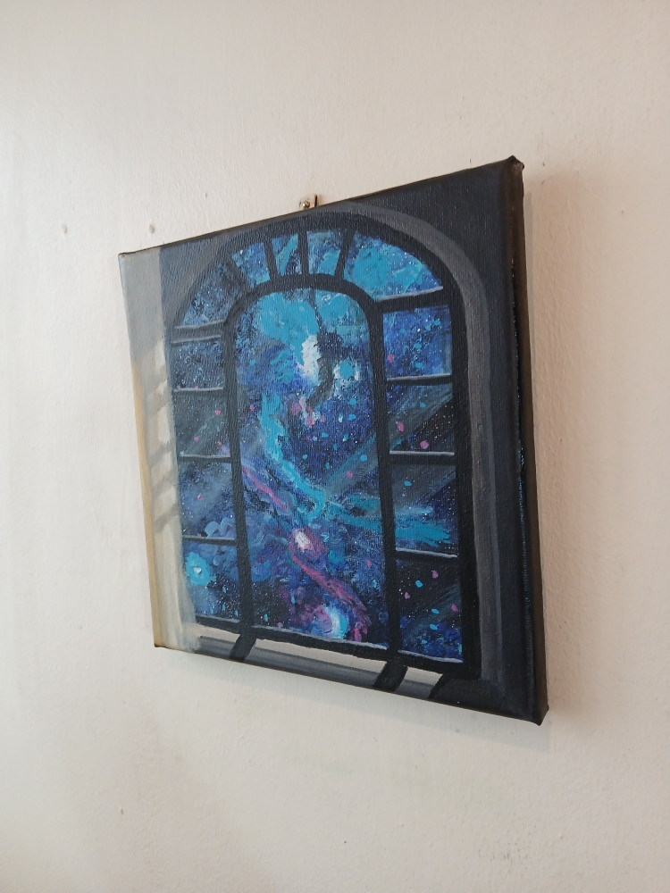 Galaxy through the Window