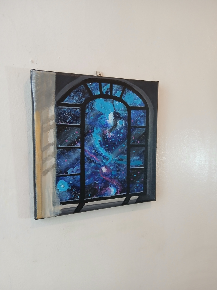 Galaxy through the Window