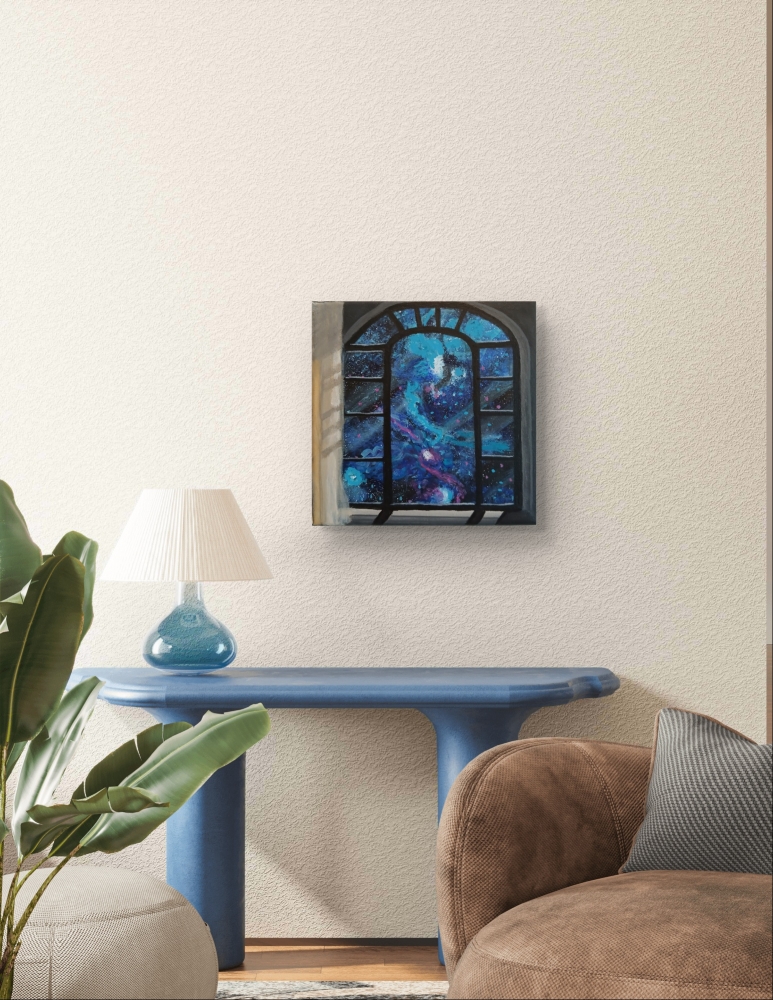 Galaxy through the Window