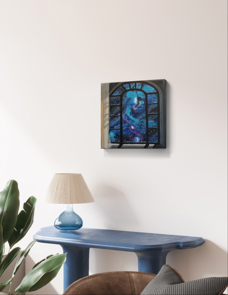 Galaxy through the Window
