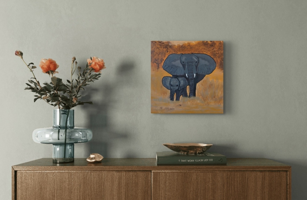 Mother and Baby Elephant