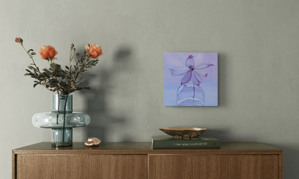 Lilac flower in a vase