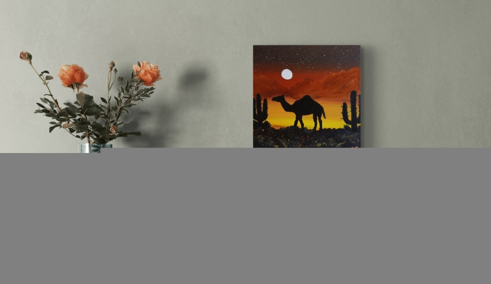 Camel in the desert
