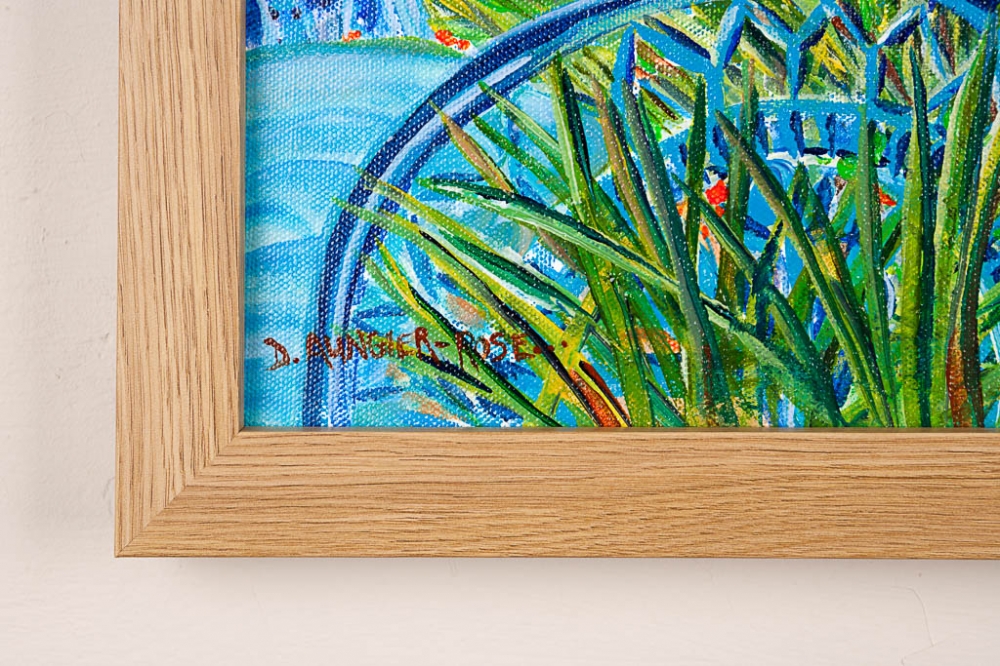 Agapanthus by the Blue Door