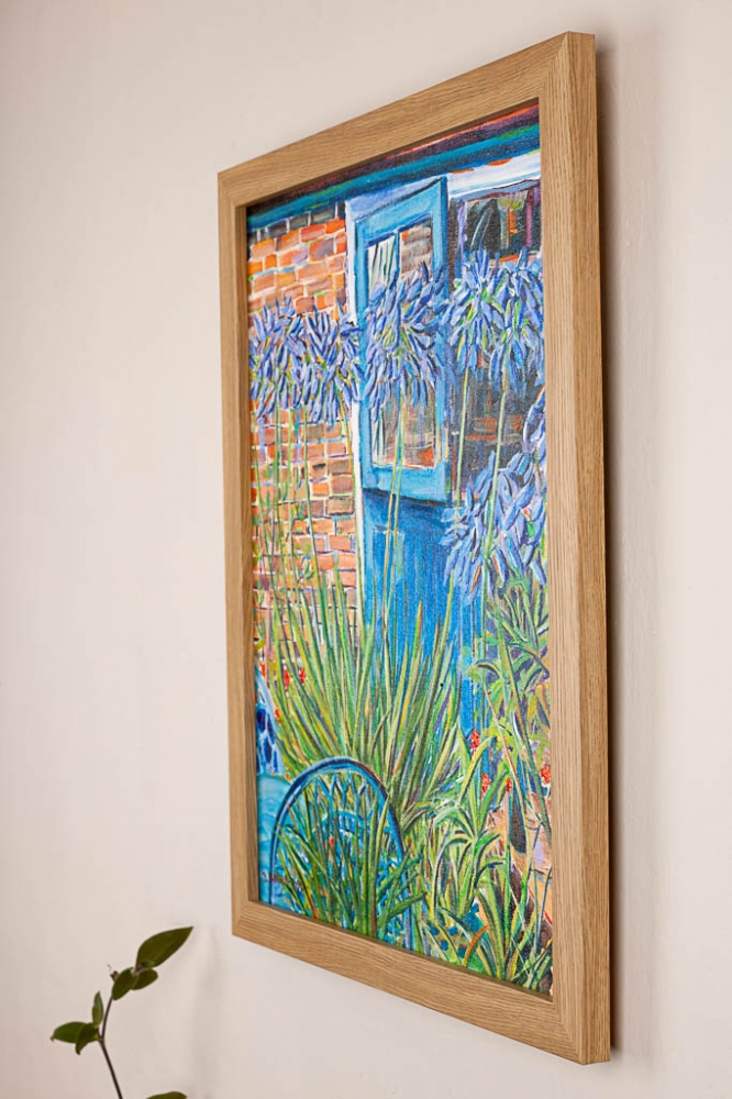 Agapanthus by the Blue Door