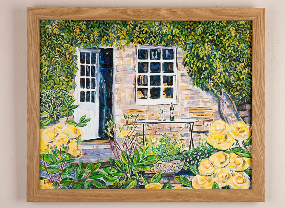 Wine O'clock in the Rose garden