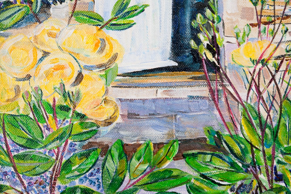 Wine O'clock in the Rose garden