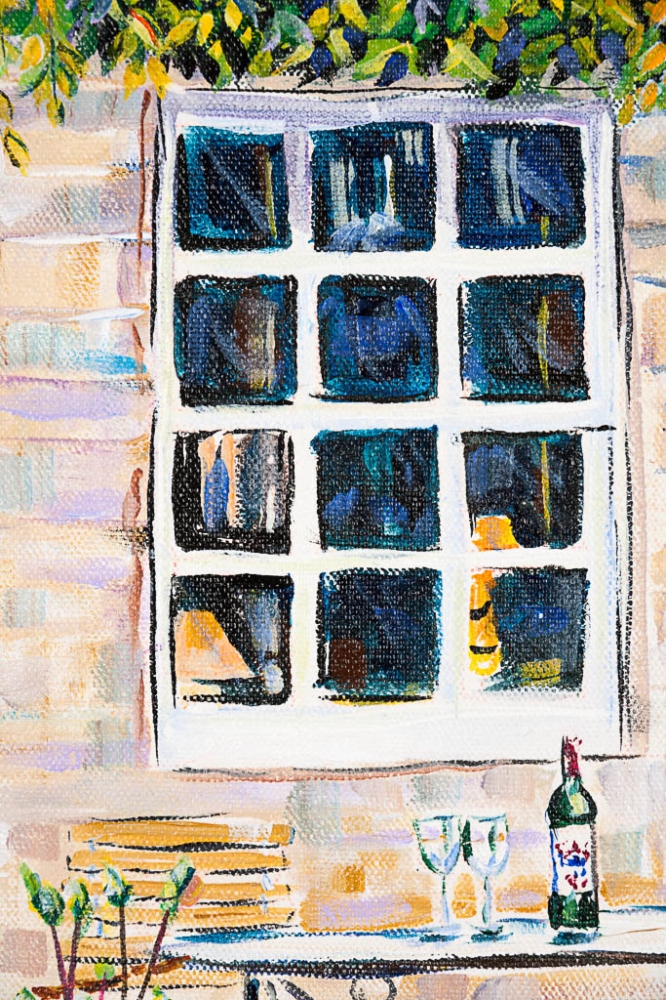 Wine O'clock in the Rose garden