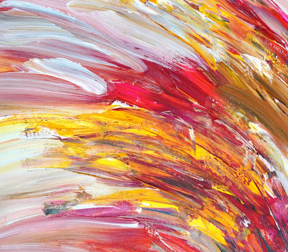Yellow And Red Vibrations XL 1