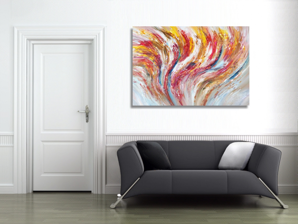 Yellow And Red Vibrations XL 1