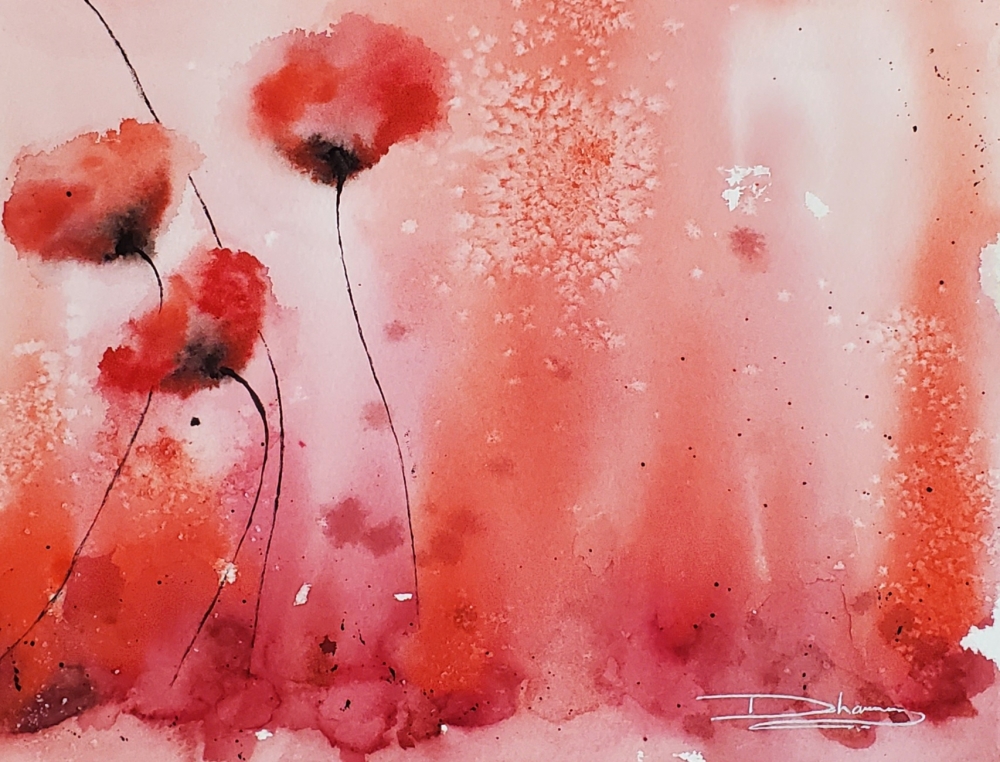 Poppies in the Mist