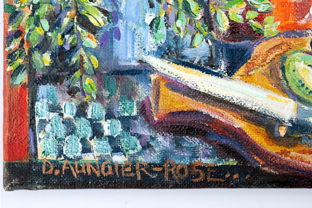 Still Life with Fruit and a Sea View