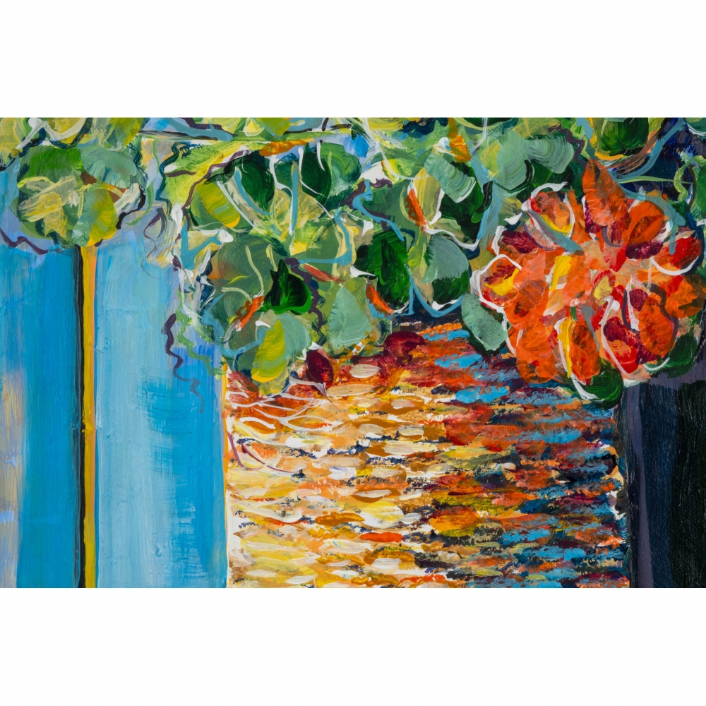 Still Life, Geranium in a Basket