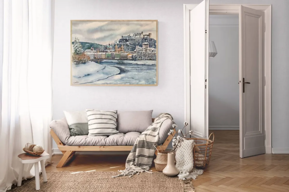 Salzburg winter scene