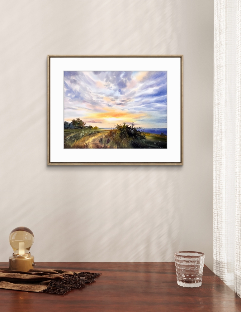 Golden skyline of Cyprus