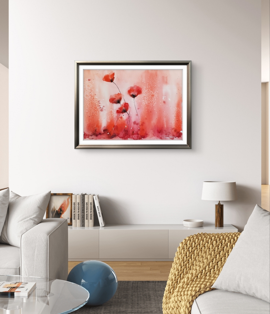 Poppies in the Mist
