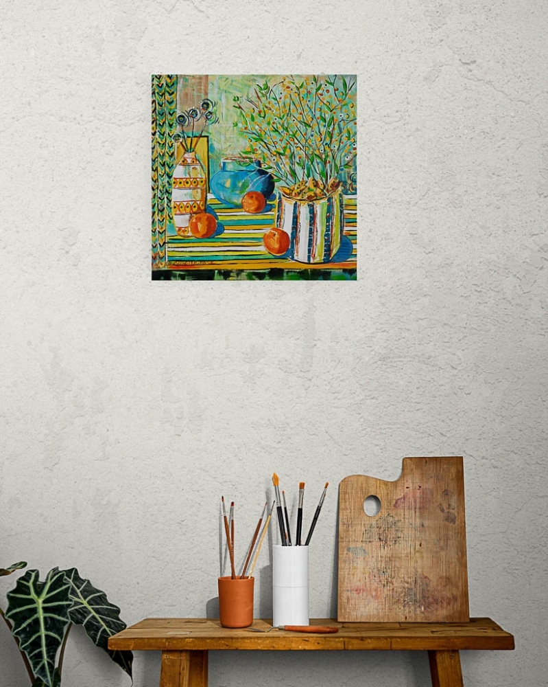 Still Life on Stripes