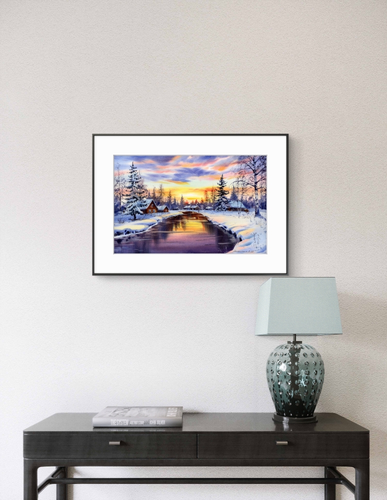 Whispers of Winter Sunset