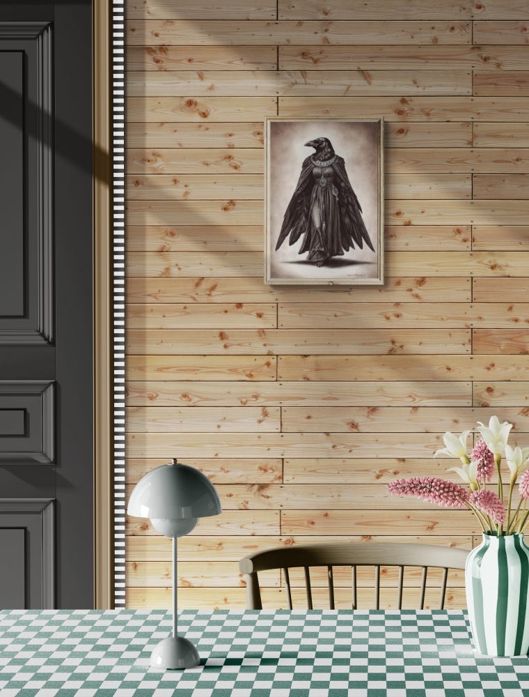 Elegance Of The Crow Goddess Multi-Award-Winning Artwork