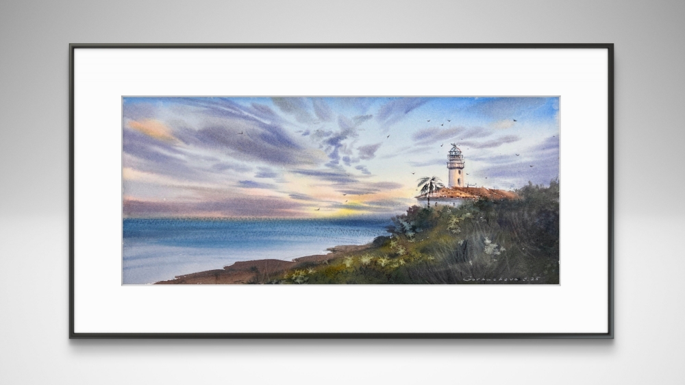 Lighthouse at sunset #7