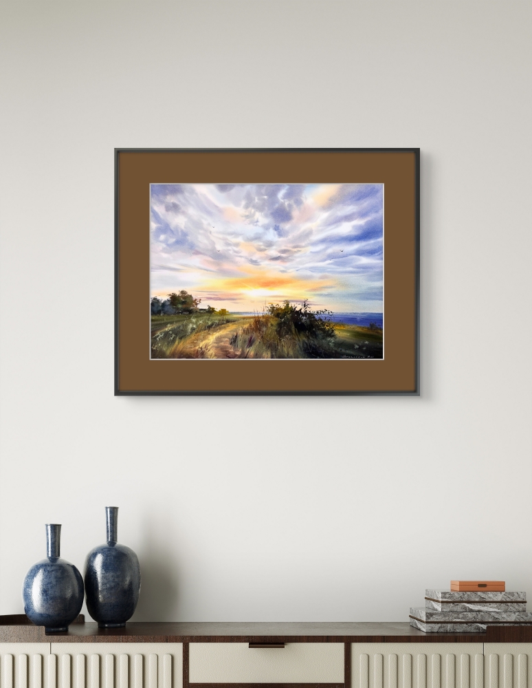 Golden skyline of Cyprus
