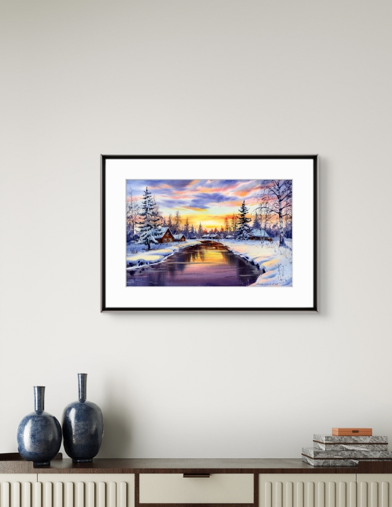 Whispers of Winter Sunset