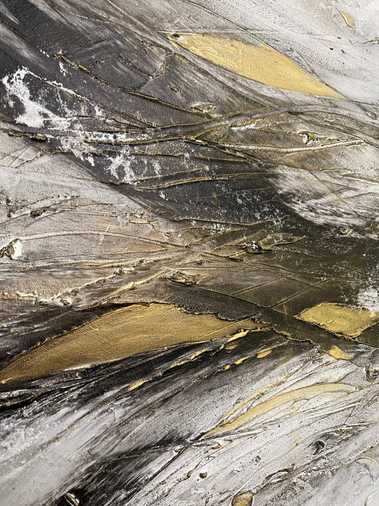 XL Ethereal Gold Abstract
