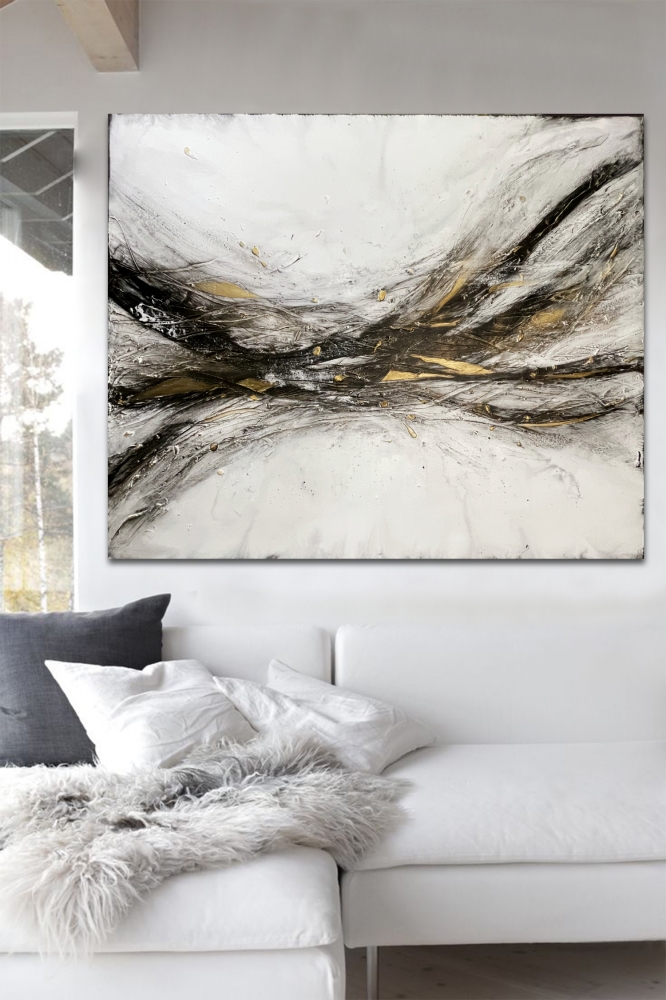 XL Ethereal Gold Abstract