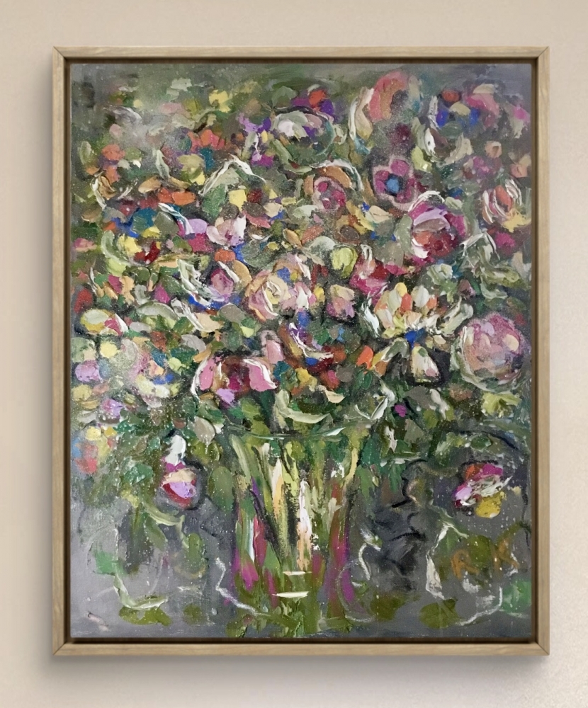Golden Garden” – Original Oil Painting on Canvas