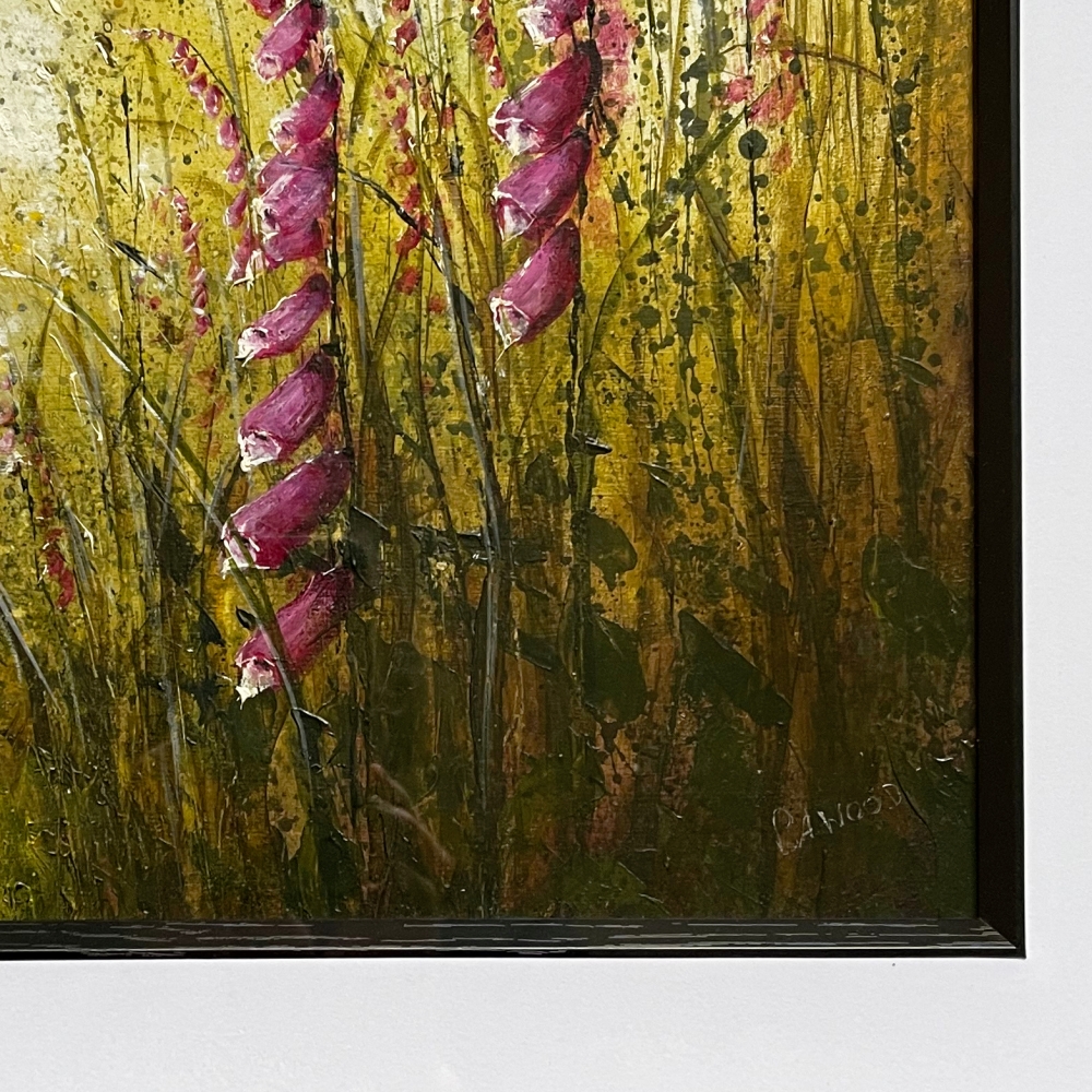 Foxgloves meadow flowers landscape