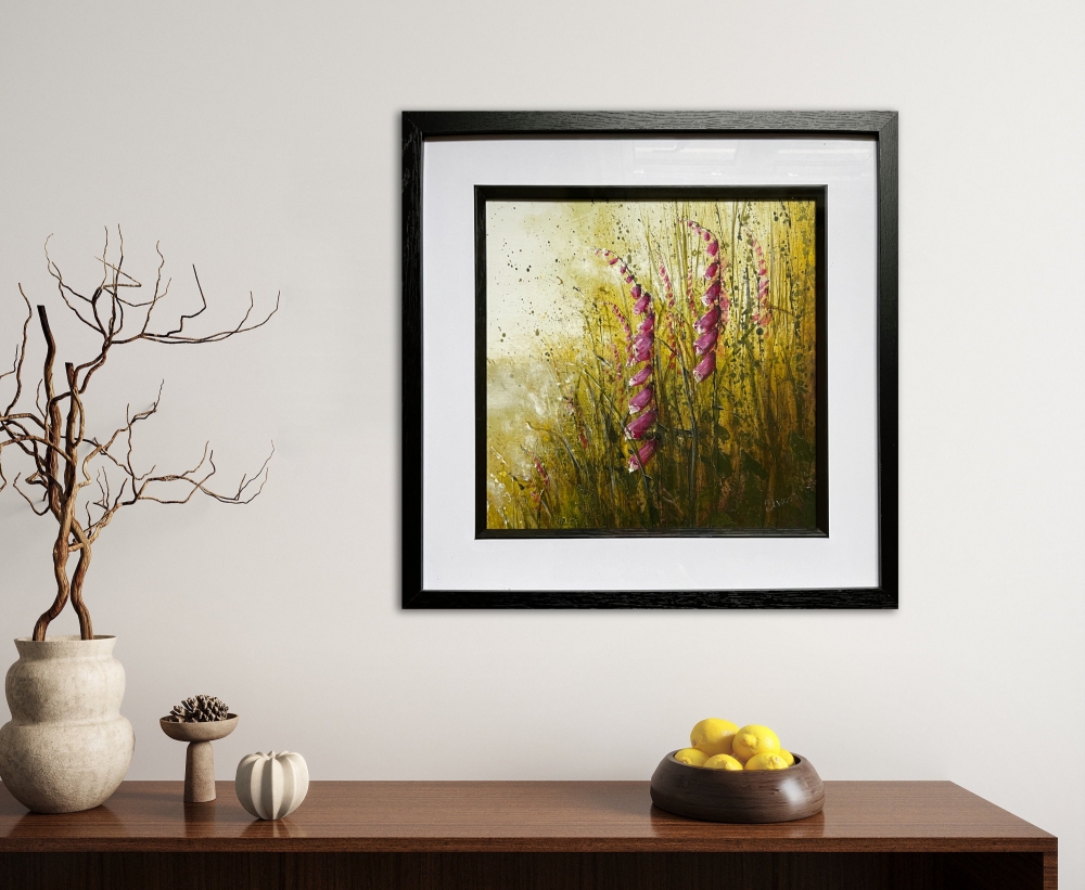 Foxgloves meadow flowers landscape
