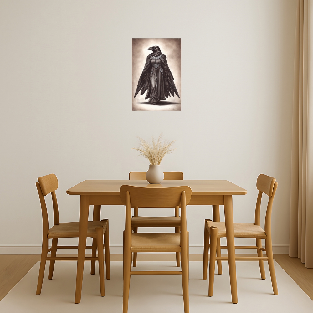 Elegance Of The Crow Goddess Multi-Award-Winning Artwork