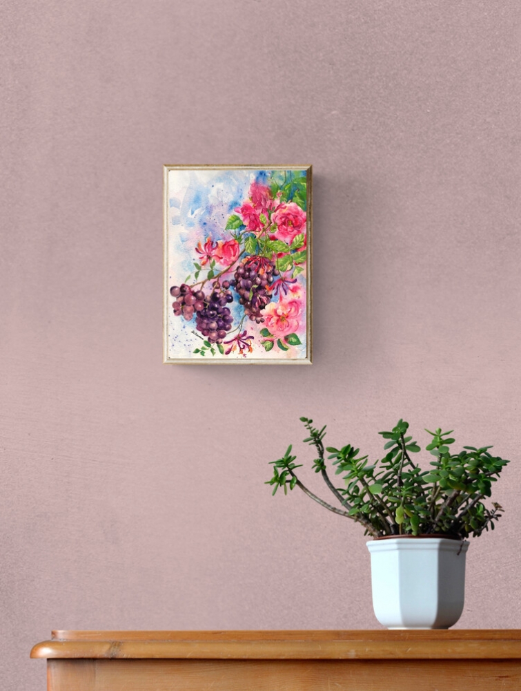 Grapes, Roses and Honeysuckle