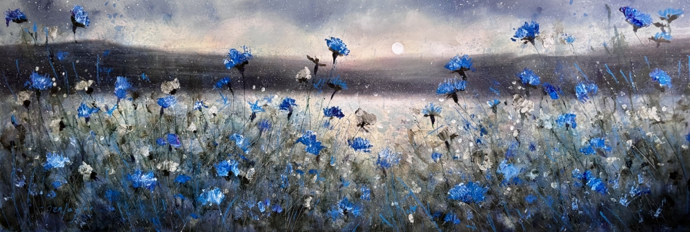 Cornflowers Under The Moon No11