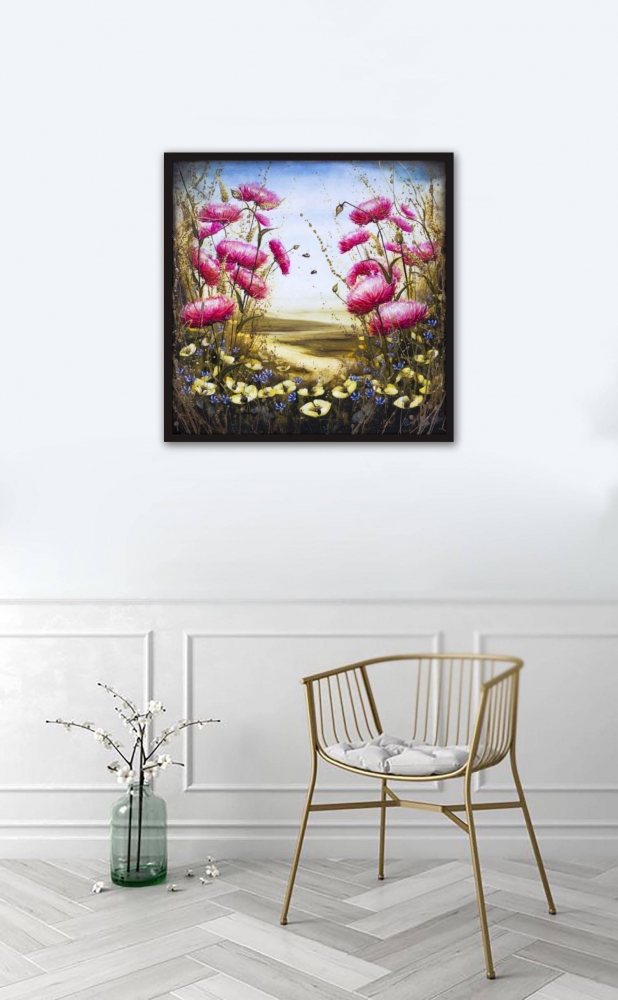 I will bee there floral landscape