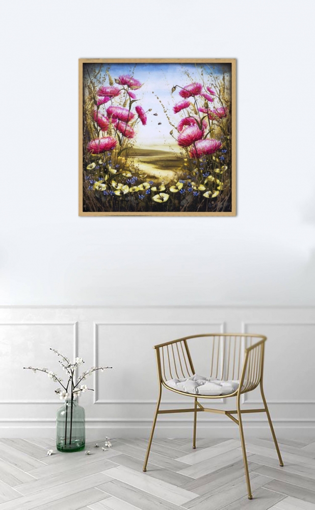 I will bee there floral landscape
