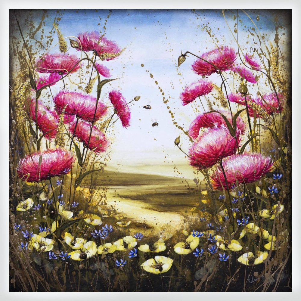 I will bee there floral landscape