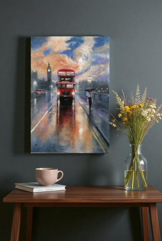 Late Night London, walking in the rain 2