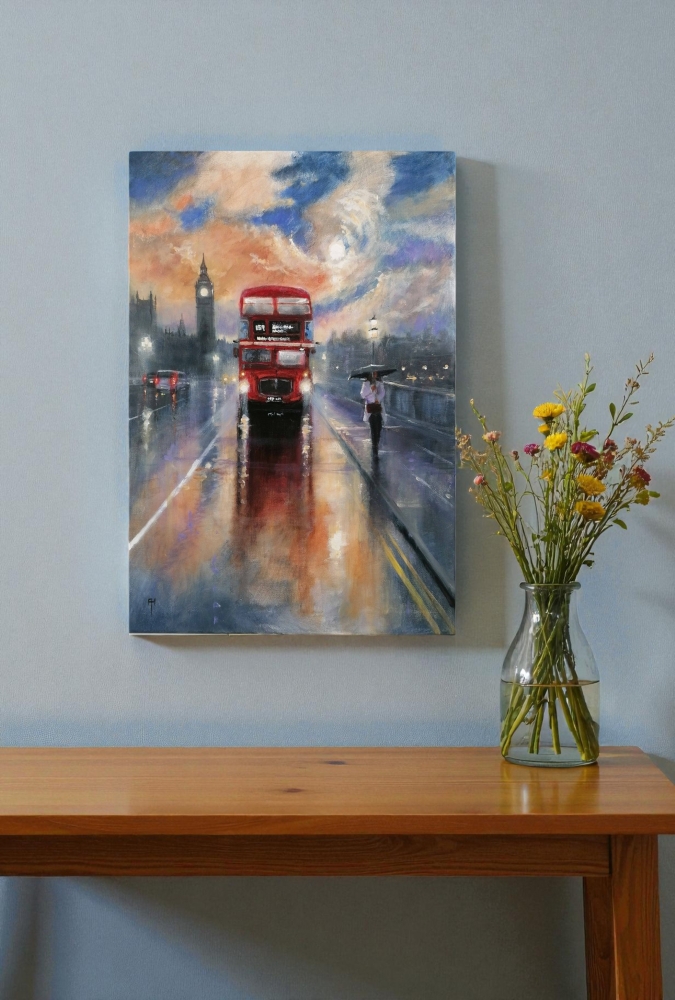 Late Night London, walking in the rain 2